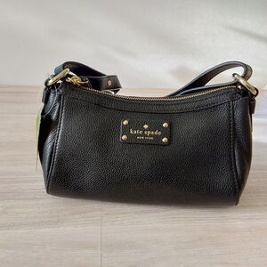 Kate Spade New York Gabriella Berkshire Road Black Pebble Crossbody Bag Purse